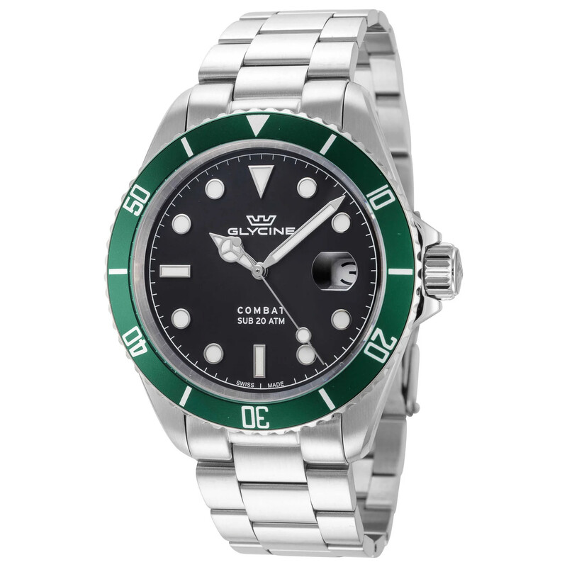 Glycine Combat Quartz Black Dial Men's Watch GL1061 7640166251040