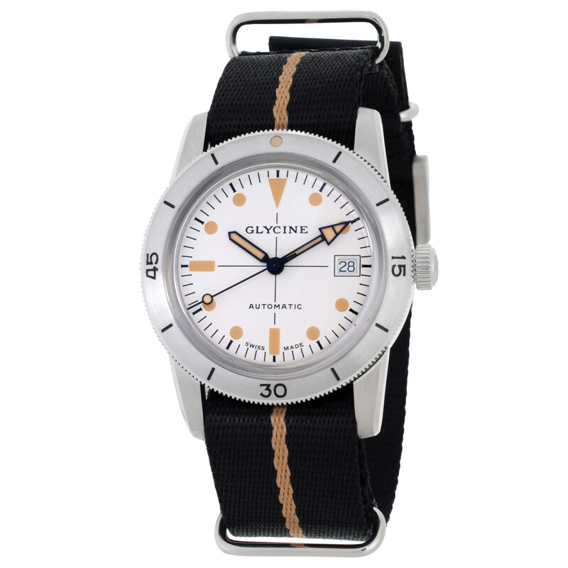 Glycine Sea Kraken Automatic Silver Dial Unisex Watch