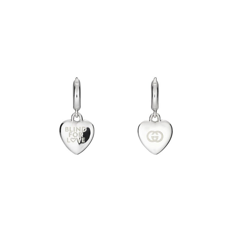 Gucci Blind for Love Heart Drop Earrings - YBD854106001 - Jewelry