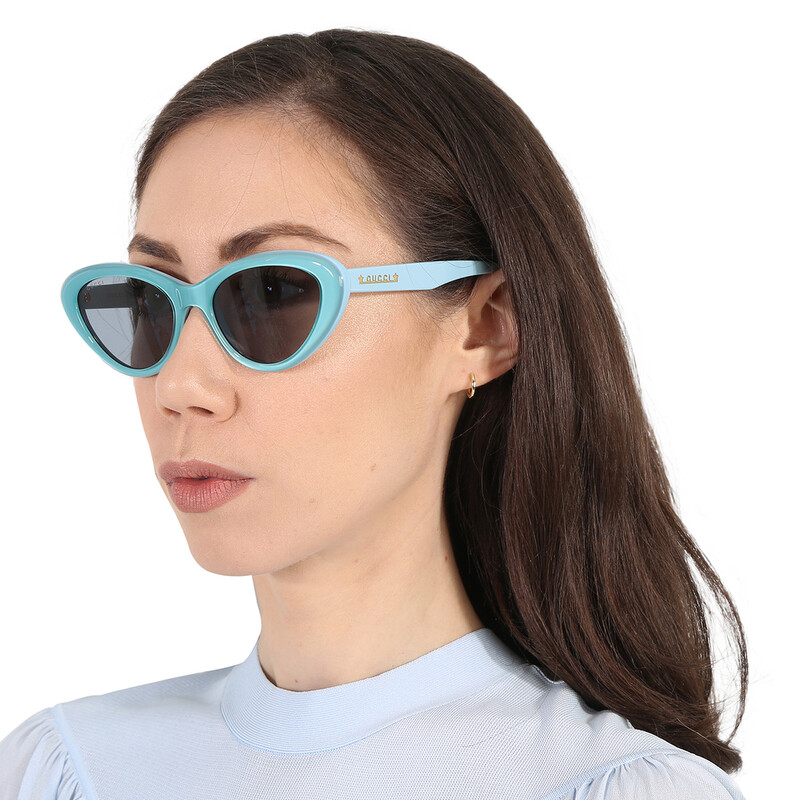 Gucci Blue Cat Eye Ladies Sunglasses GG1170S 003 54  display picture 3