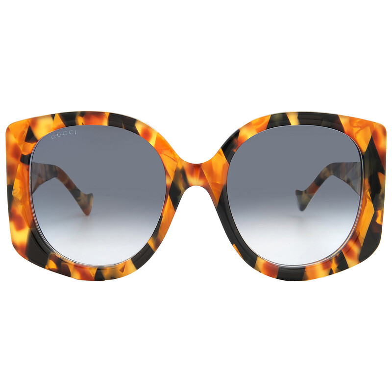 Gucci Blue Gradient Butterfly Ladies Sunglasses GG1257S 004 53