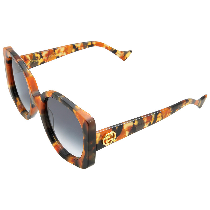 Gucci Blue Gradient Butterfly Ladies Sunglasses GG1257S 004 53