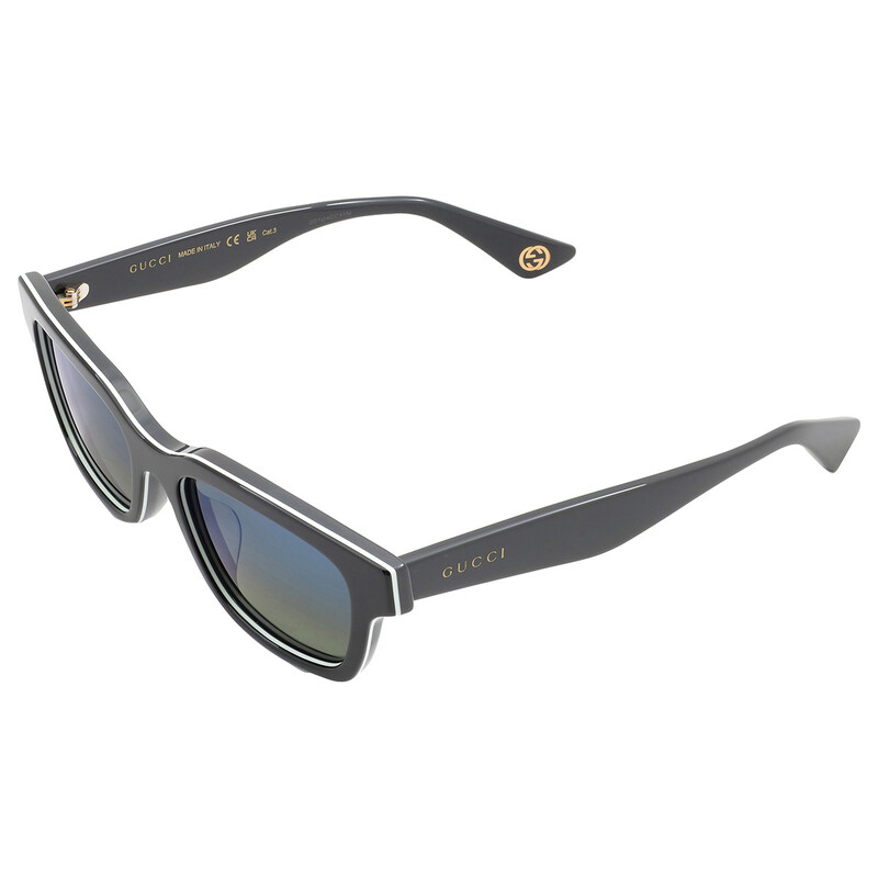 NWT Gucci GG1641SA-003 Black White Square 53mm Sunglasses NEW GUCCI SUNGLASSES MEN BLACK EYEWEAR SQUARE GUCCI GG1641SA  main image 3