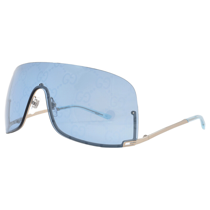 Gucci Blue Logo Mirror Shield Unisex Sunglasses GG1560S 003 99