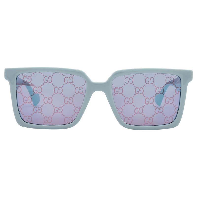 Gucci Blue Logo Square Men's Sunglasses GG1540S 003 55