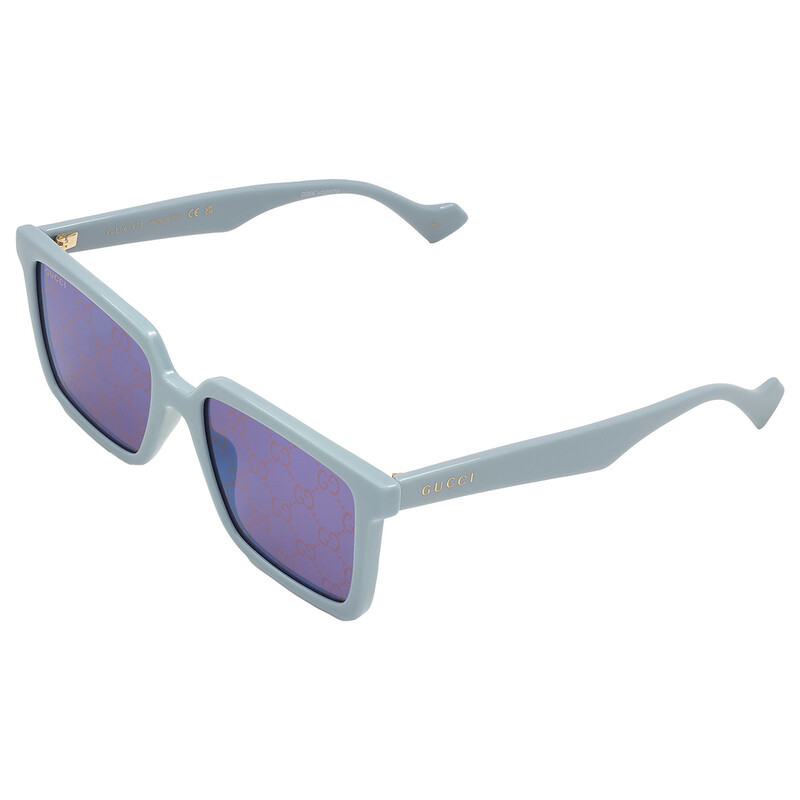 Gucci Blue Logo Square Men's Sunglasses GG1540S 003 55