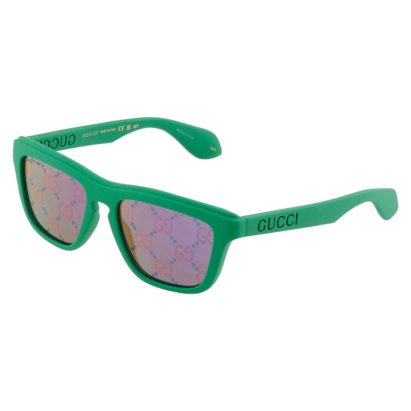 Gucci Blue Logo Square Men's Sunglasses GG1571S 004 55