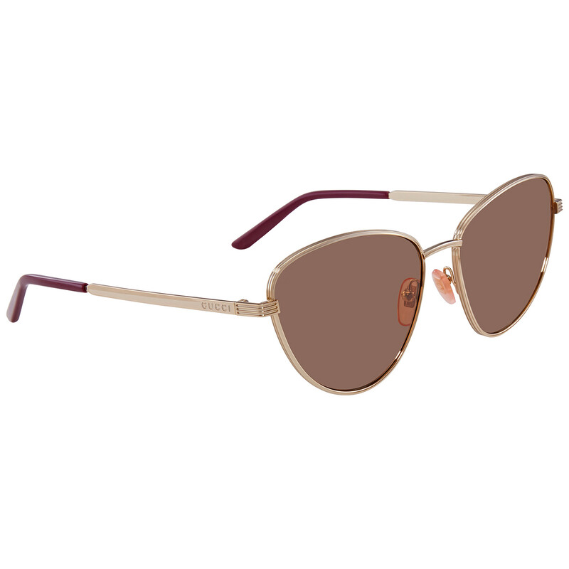 NWT Gucci GG0803S-002-58 Gold Cat Eye 58mm Sunglasses Gucci GG1808S 002 Gold Green Rectangular Sunglasses - eye-oo.com main image 4
