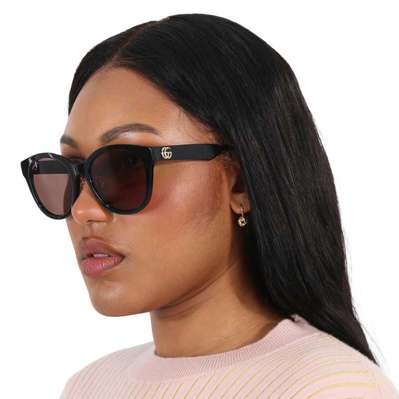 Gucci Brown Cat Eye Ladies Sunglasses GG1002SK 002 56  display picture 3