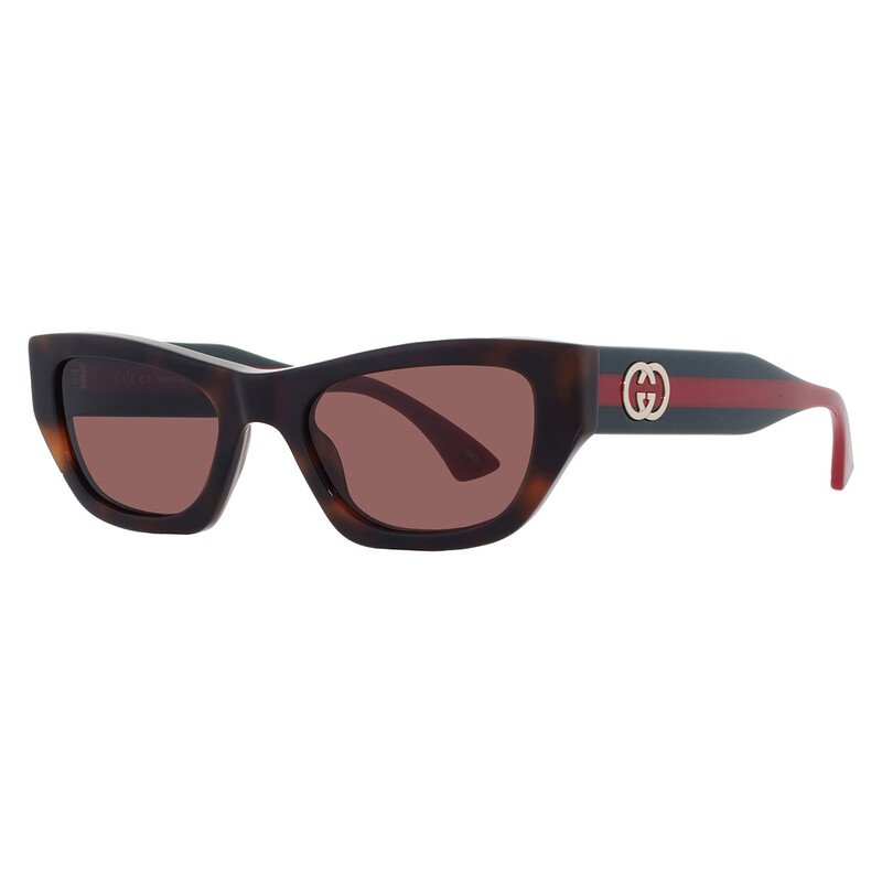 Gucci Brown Cat Eye Ladies Sunglasses GG2116S 002 52 889652629094