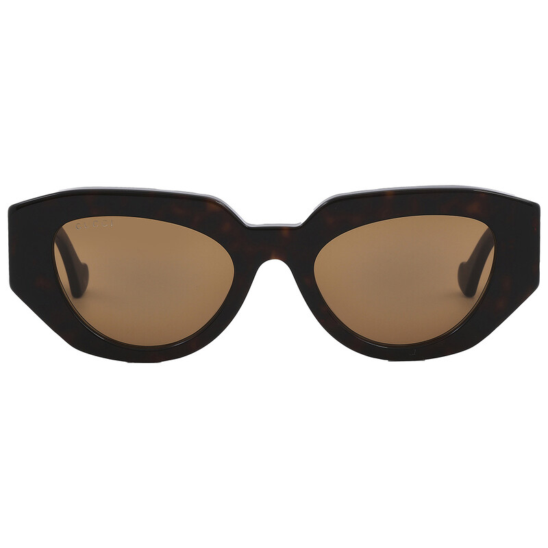Gucci Brown Geometric Ladies Sunglasses GG1421S 002 51