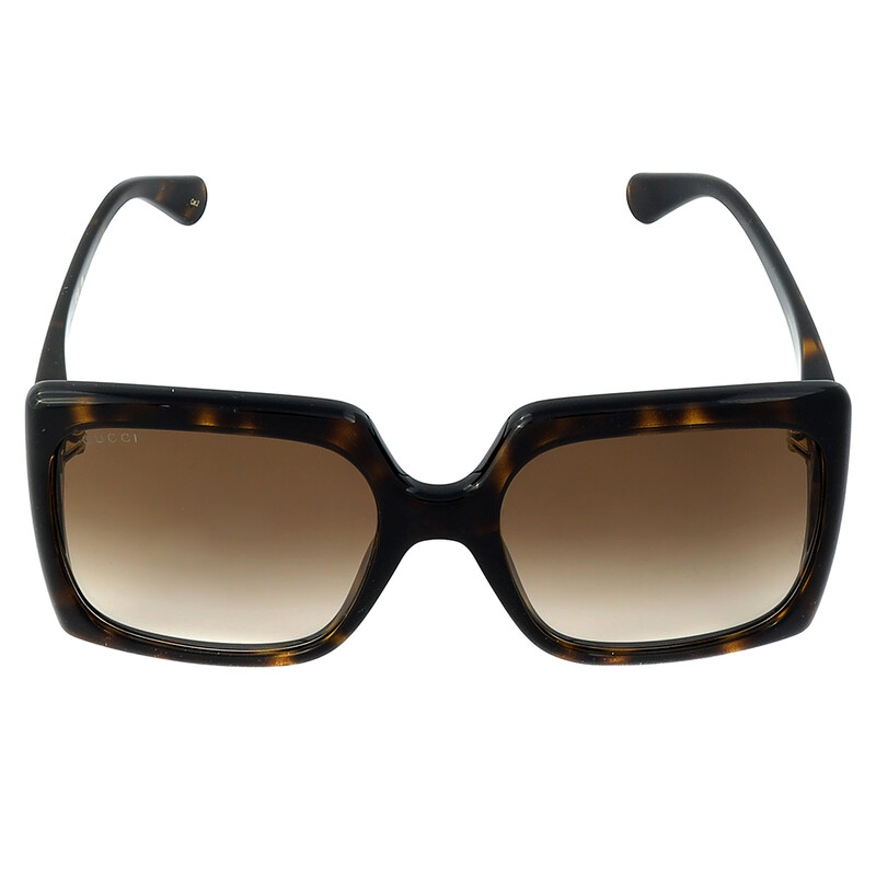 Gucci Brown Gradient Square Ladies Sunglasses GG0876S 002 60