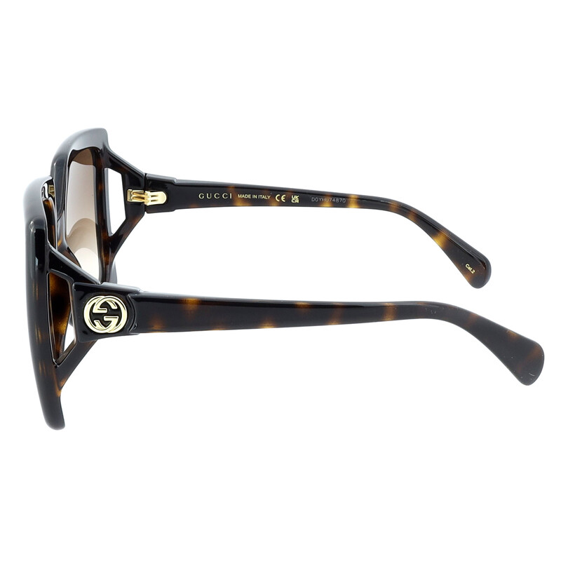 Gucci Brown Gradient Square Ladies Sunglasses GG0876S 002 60