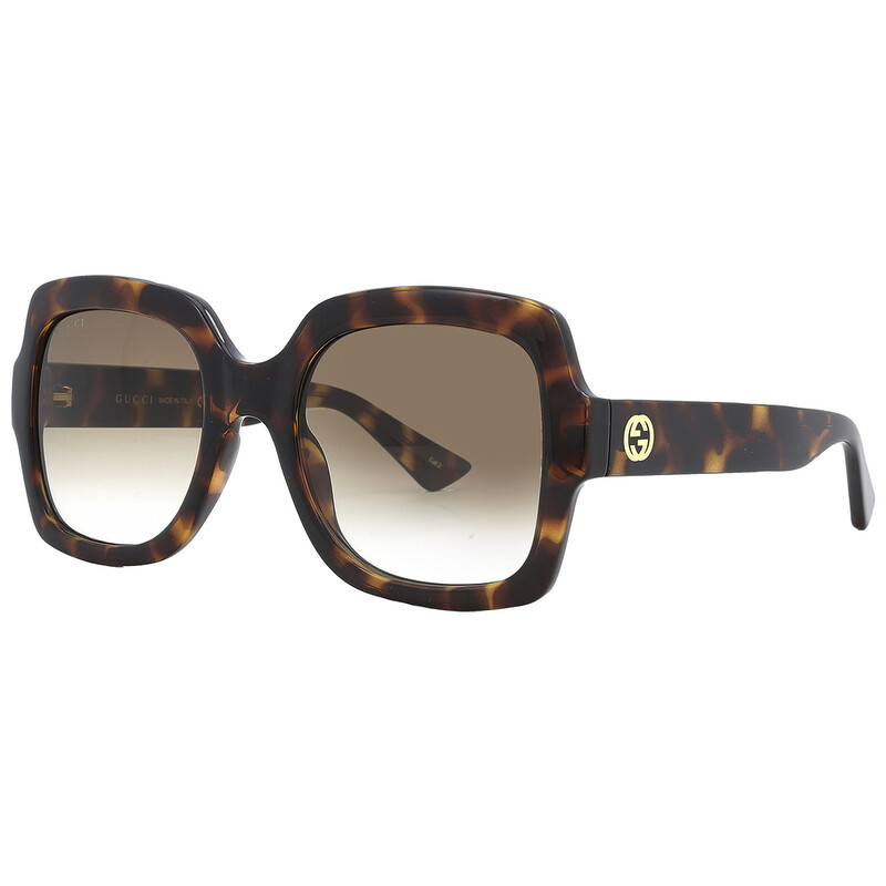 Gucci Brown Gradient Square Ladies Sunglasses GG1337S 003 54
