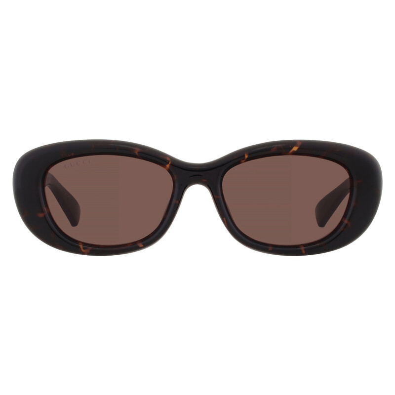 Gucci Brown Oval Ladies Sunglasses GG1829SK 002 53 889652525747