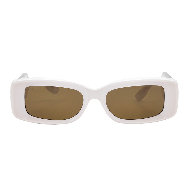Gucci Brown Rectangular Ladies Sunglasses GG1528S 003 53