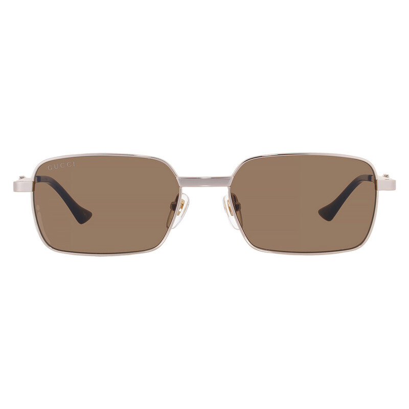 Gucci Brown Rectangular Men's Sunglasses GG1495S 002 56