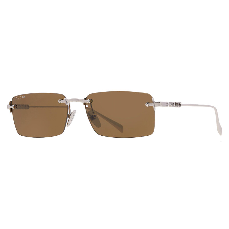 Gucci Brown Rectangular Men's Sunglasses GG1941S 002 56