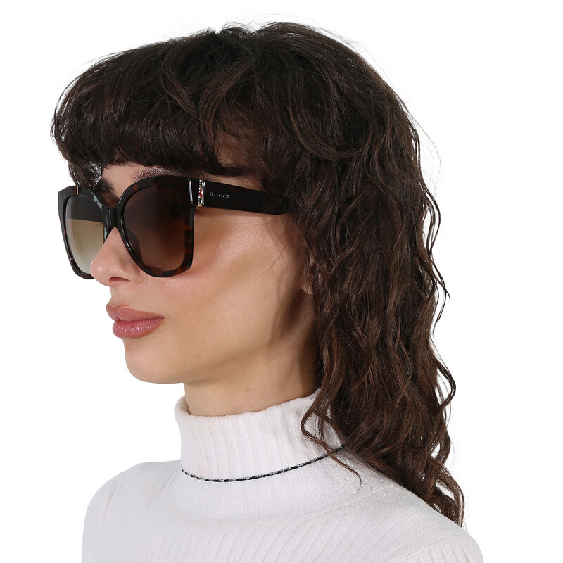 Gucci Brown Shaded Butterfly Ladies Sunglasses GG0459S 002  display picture 3