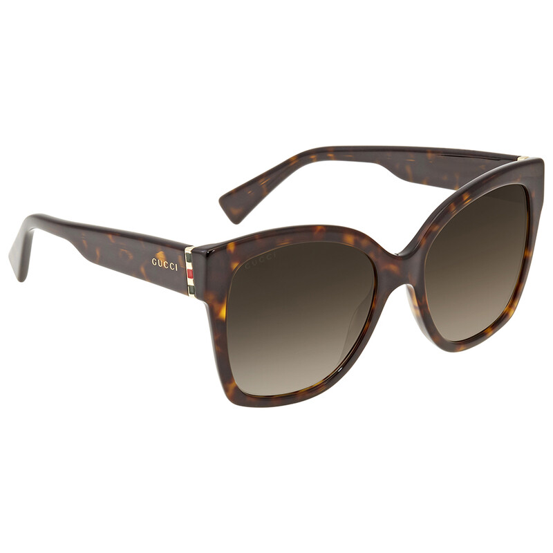 ? Authentic Gucci Brown Butterfly Ladies Sunglasses GG0459SA 002 Gucci Brown Shaded Butterfly Ladies Sunglasses GG0459S 002  main image 4