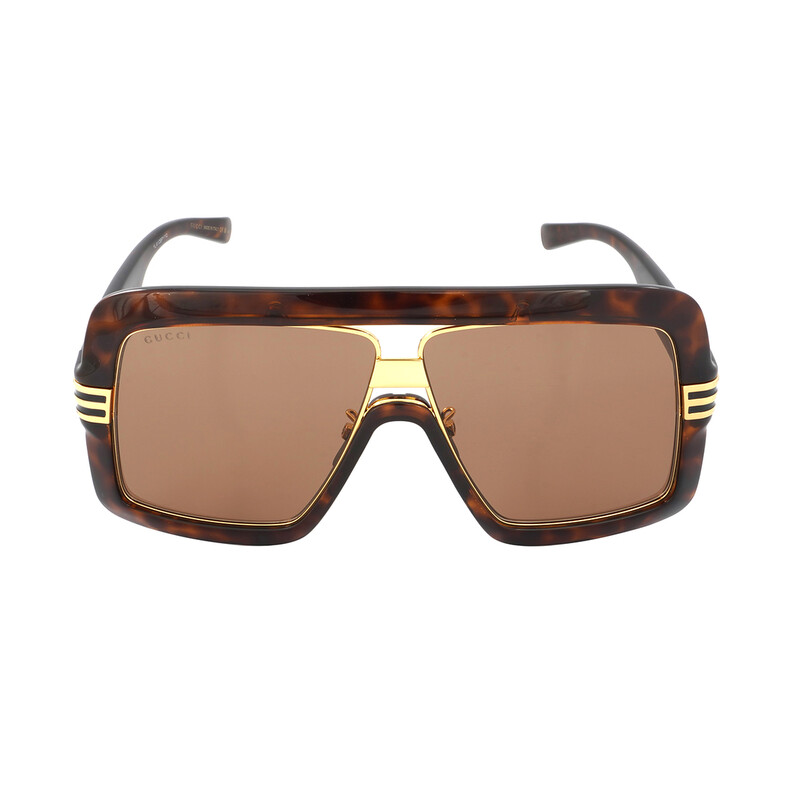 Gucci Brown Shield Unisex Sunglasses GG0900S 002 60 889652326399