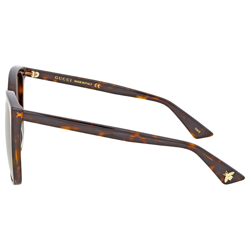 Gucci Brown Gradient Cat Eye Ladies Sunglasses GG0022S 003 57