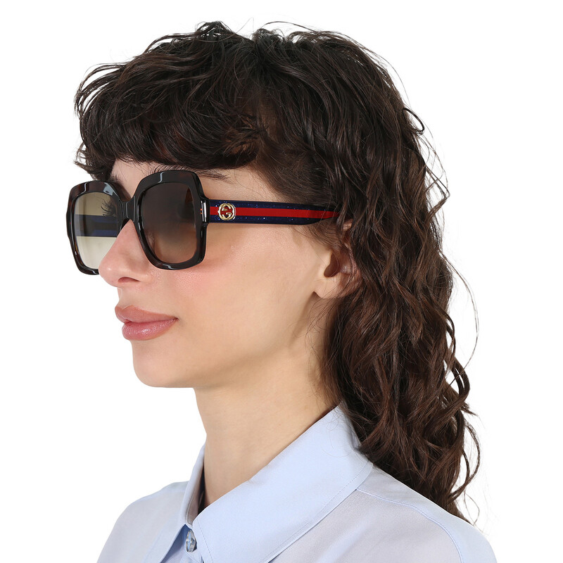 Gucci Brown Square Ladies Sunglasses GG0036SN 004 54 889652385594