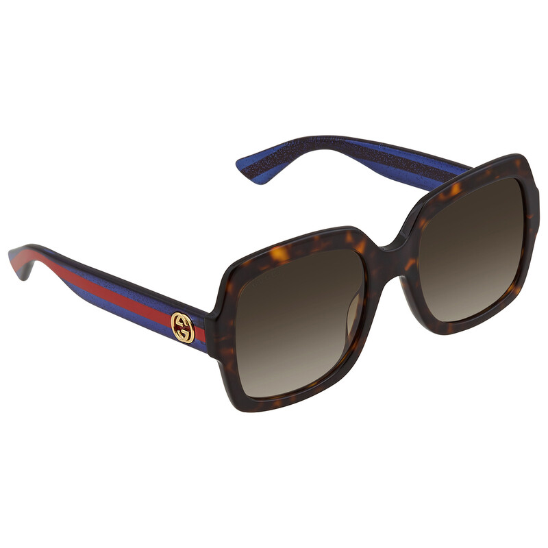 Gucci Brown Square Ladies Sunglasses GG0036SN 004 54 889652385594 