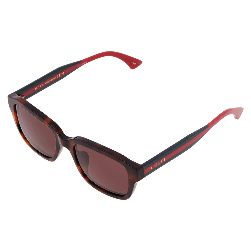 GUCCI GG-9067NJ B2Q ブラウン　レッド 系 Gucci Brown Square Men's Sunglasses GG2120SA 002 55 889652633732