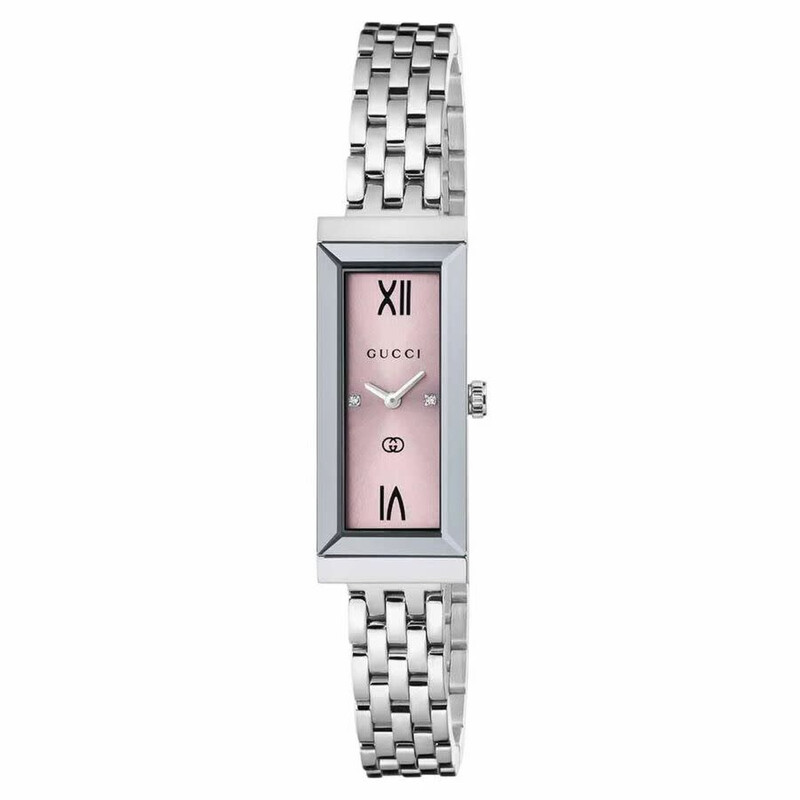 Gucci Classic Quartz Pink Dial Ladies Watch YA127516 - Watches