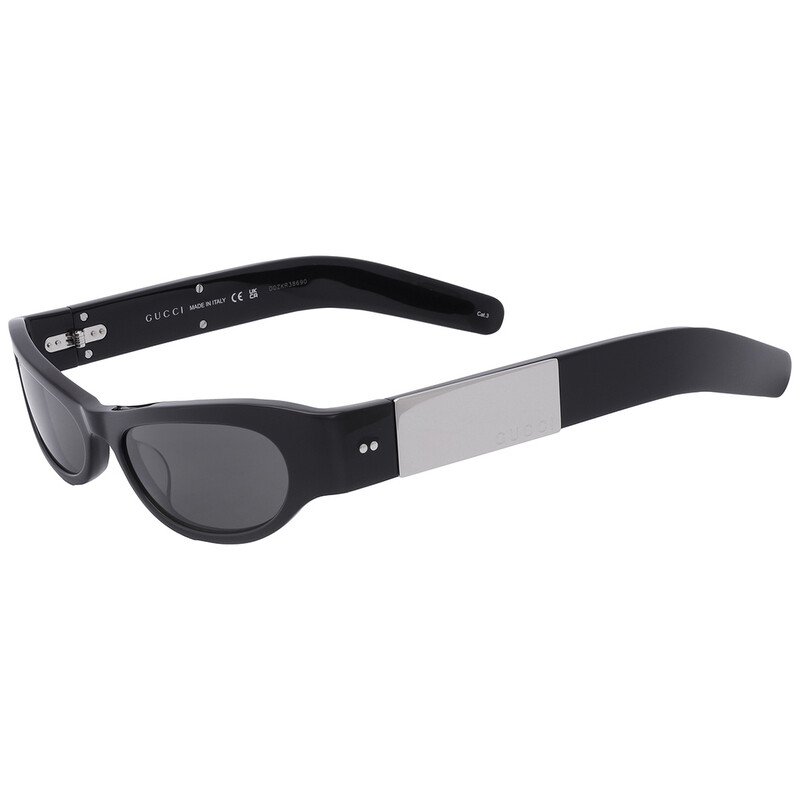 Gucci Dark Grey Rectangular Ladies Sunglasses GG1635S 003 53