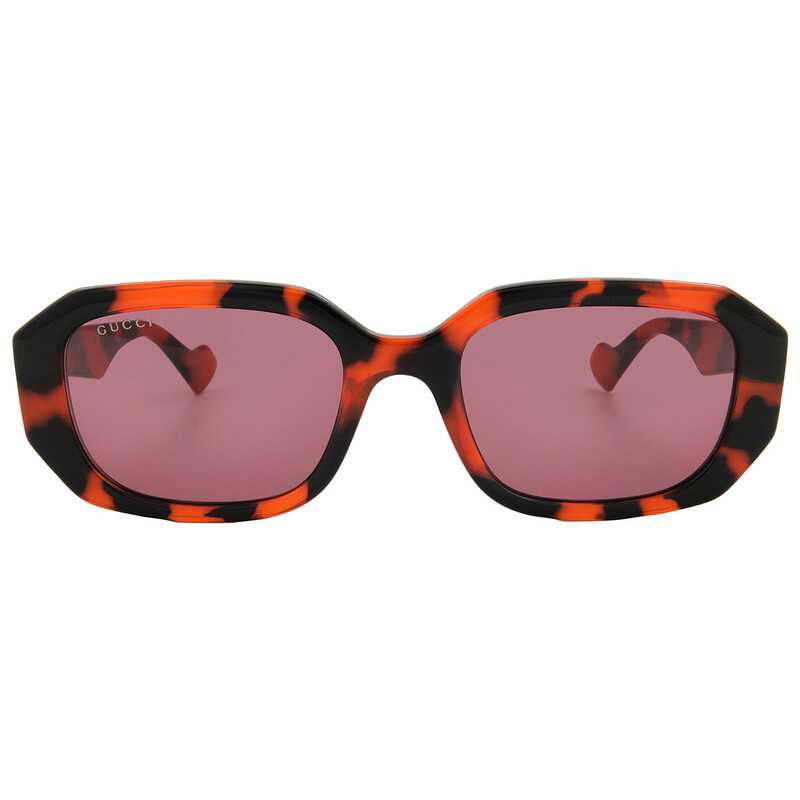 Gucci Dark Violet Geometric Ladies Sunglasses GG1535S 005 54