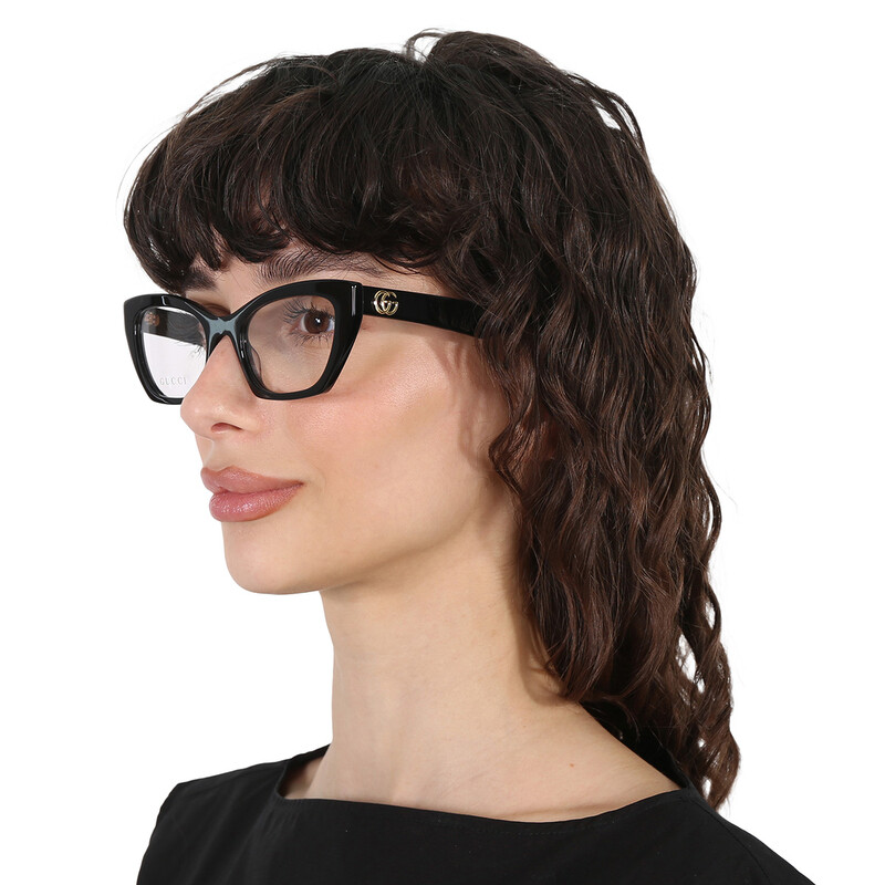 Gucci Demo Cat Eye Ladies Eyeglasses GG1334O 001 52  display picture 1