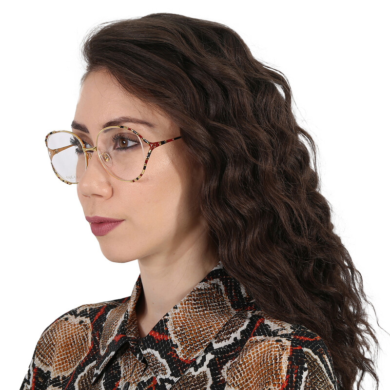 Gucci Demo Round Ladies Eyeglasses GG0596OA 003 58 889652255897