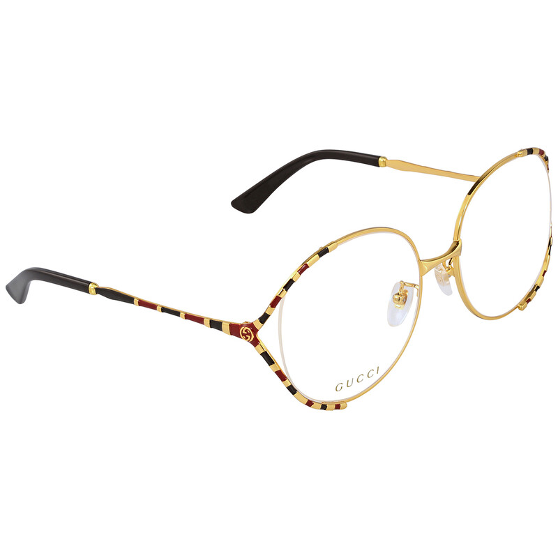 Gucci Demo Round Ladies Eyeglasses GG0596OA 003 58  display picture 3