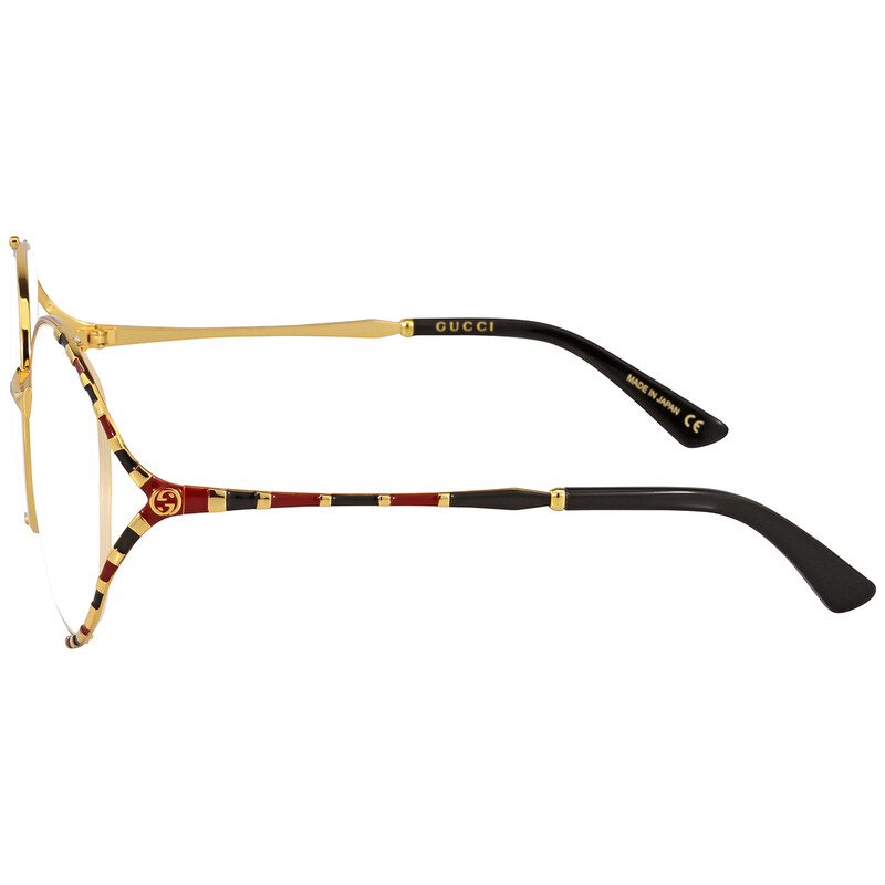 Gucci Demo Round Ladies Eyeglasses GG0596OA 003 58 