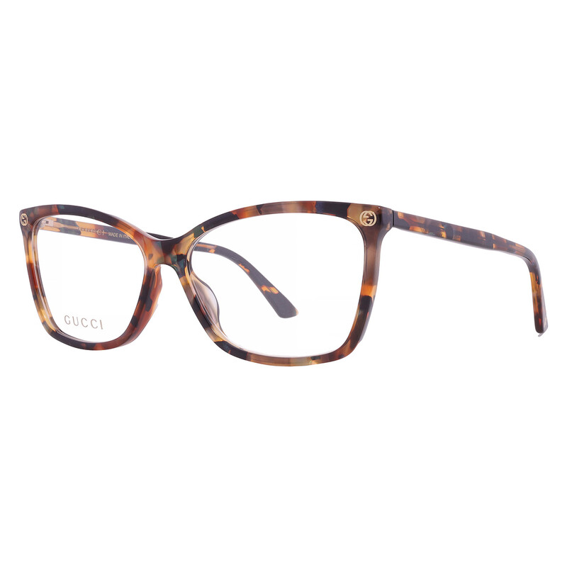 Gucci Demo Square Ladies Eyeglasses GG0025O 014 56 889652501512 ...