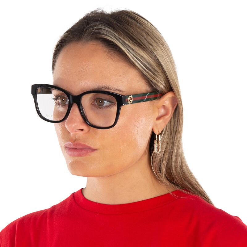 Gucci Demo Square Ladies Eyeglasses GG0038ON 011 54 889652407098