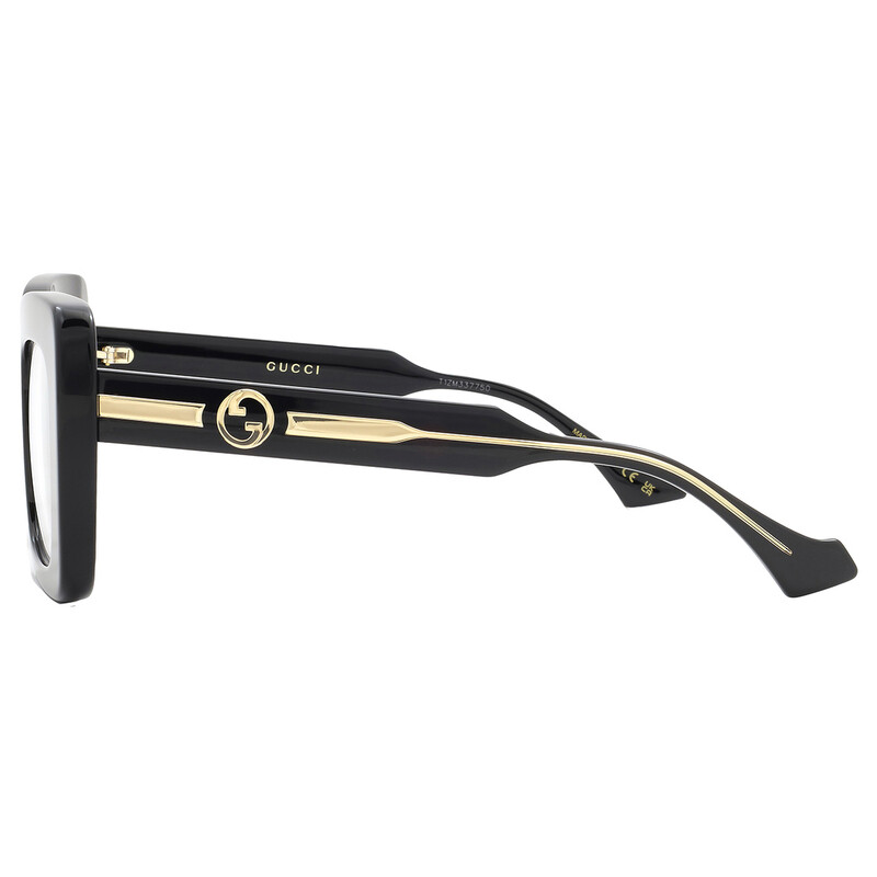 Gucci Demo Square Ladies Eyeglasses GG1554O 001 49 889652469560