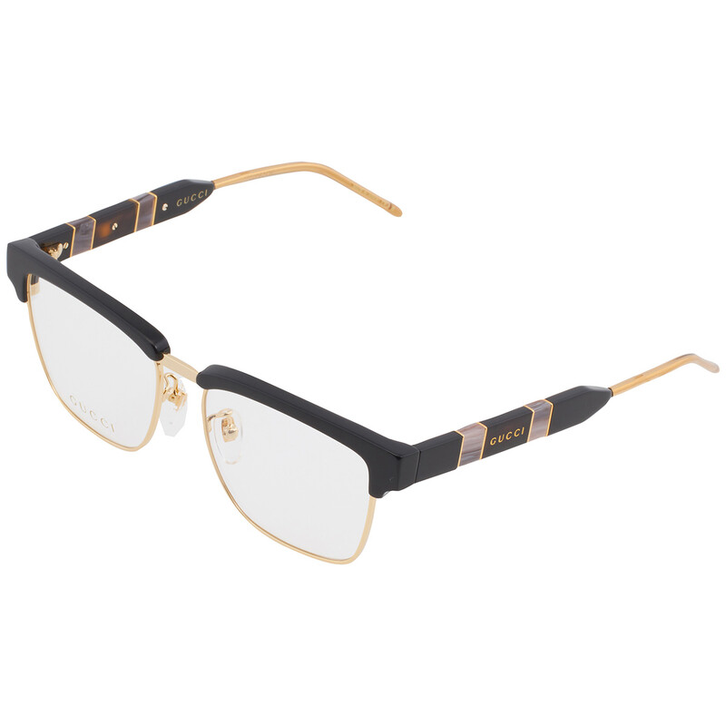 Gucci Demo Square Men's Eyeglasses GG0605O 001 52 889652255507
