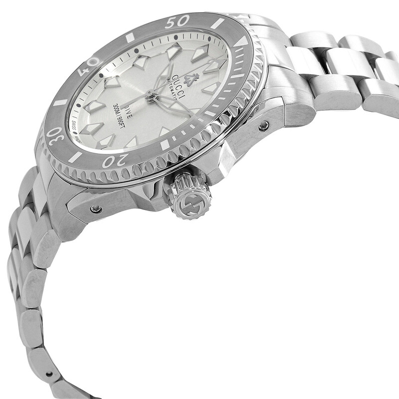 Gucci Dive Automatic Silver Dial Unisex Watch YA136354