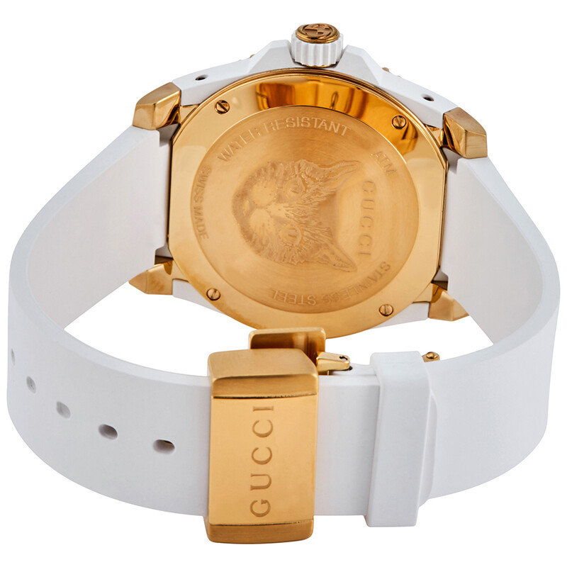 Gucci Dive Quartz White Dial Ladies Watch YA136322 731903466869
