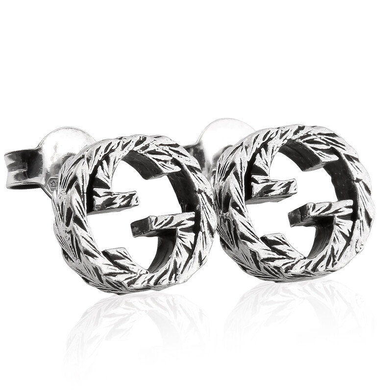 Gucci Engraved Interlocking G Earrings YBD457109001 - Jewelry