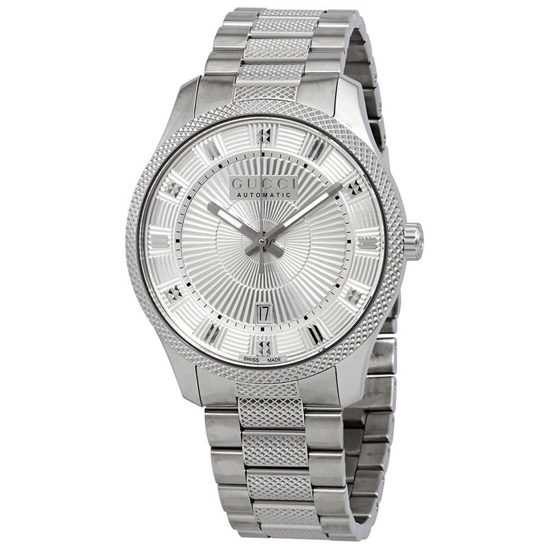 Gucci Eryx Silver Dial Automatic Men's Watch YA126339 - Watches