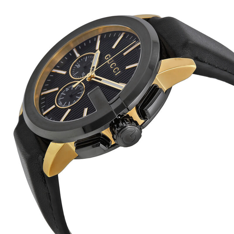 Gucci G-Chrono Chronograph Black Dial Men's Watch YA101203 Gucci G-Chrono Chronograph Black Dial Men's Watch YA101203