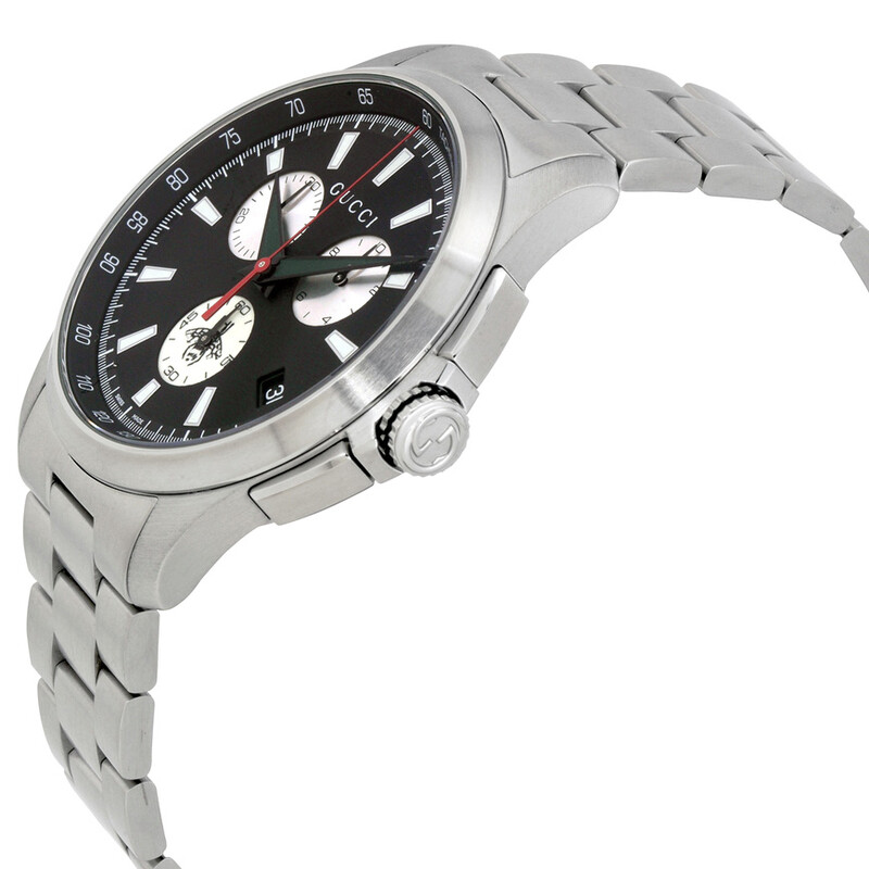 Gucci G-Timeless Chronograph Black Dial Men's Watch YA126267