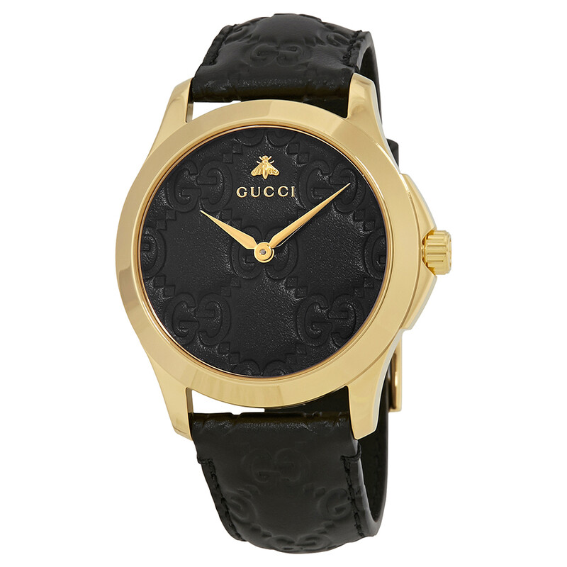 Gucci G-Timeless Black GG Dial Ladies Watch YA1264034 YA1264034A