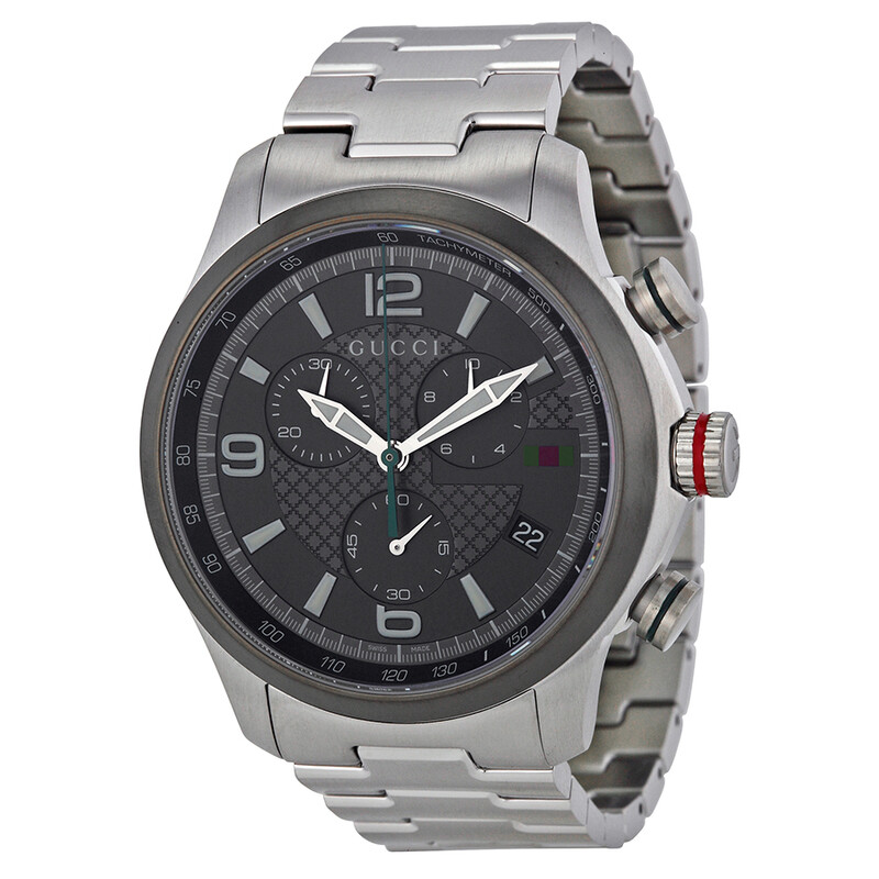 Gucci G-timeless Grey Dial Stainless Steel Men's Watch YA126238