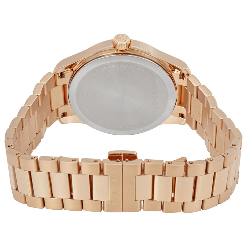Gucci G-Timeless Rose Gold Dial Ladies Watch YA126482 731903388505