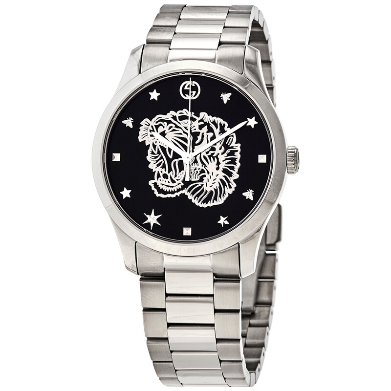 Gucci G-Timeless Quartz Black Dial Ladies Watch YA1264125